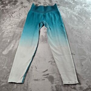 PINK ACTIVE Womens S Ombre Ribbed Leggings Seamless Workout Yoga Pants